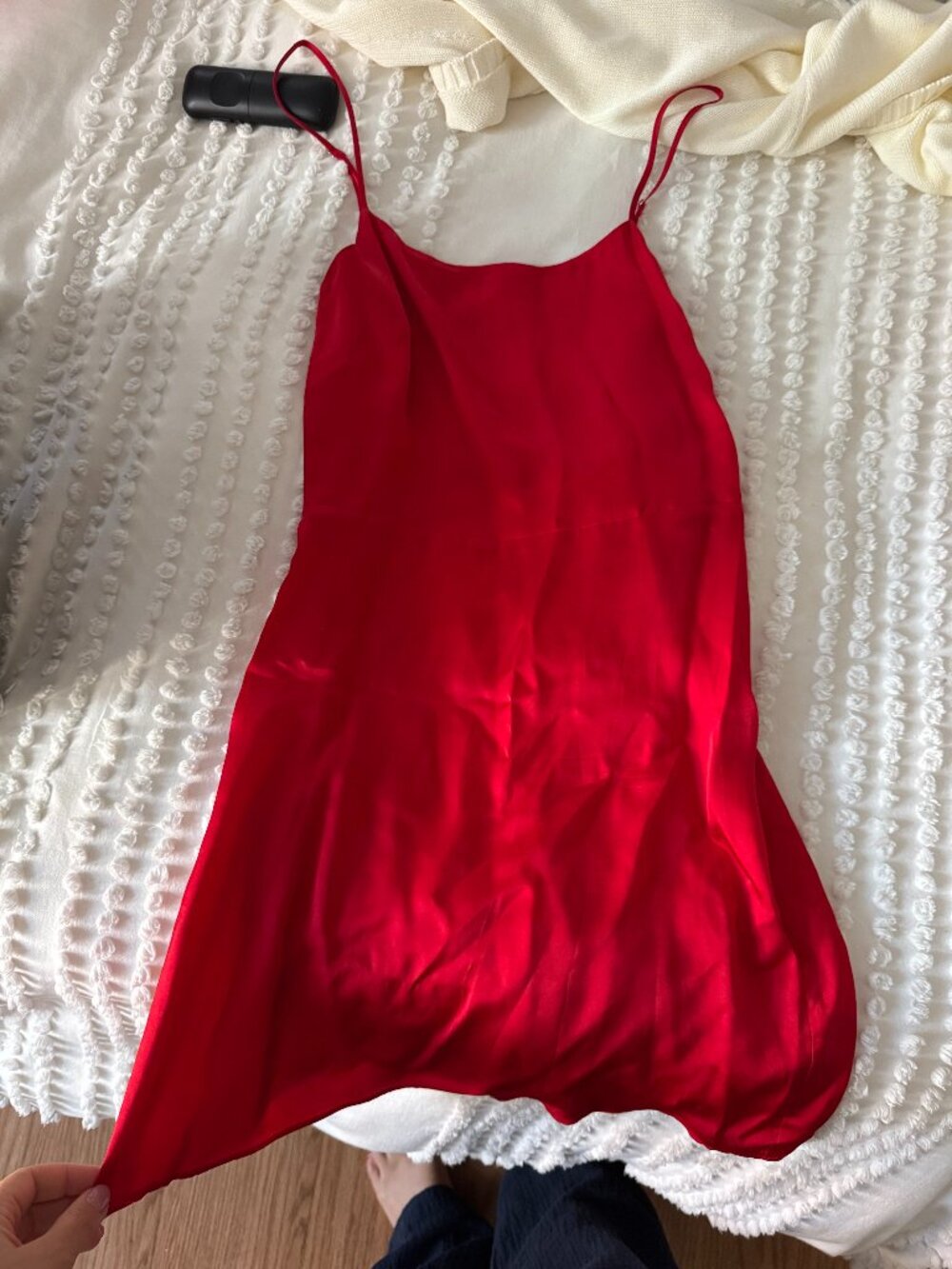 Wilfred Mini Red Slip Dress